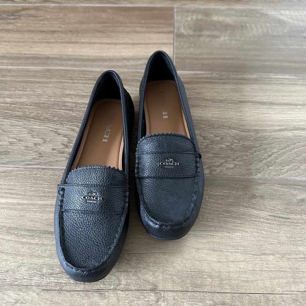 Black Coach Women's Driving Loafers Size 7.5
